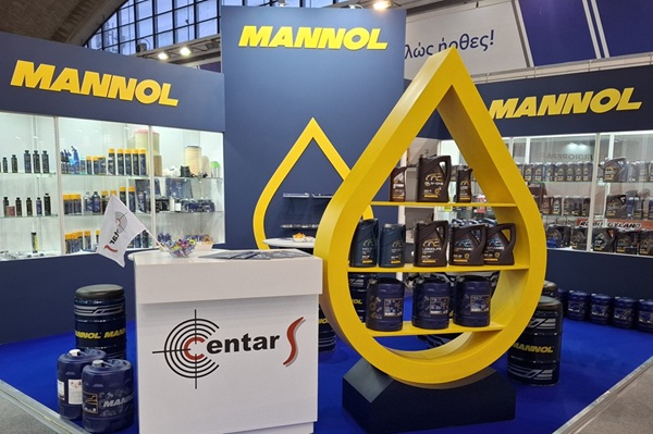 Mannol proizvodi i uvoznik Centar S, slika štanda sa Sajma automobila 2026.
